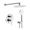 Kibi Circular Pressure Balanced 2-Function Shower System with Rough-In Valve, Chrome KSF403CH - alternate 1
